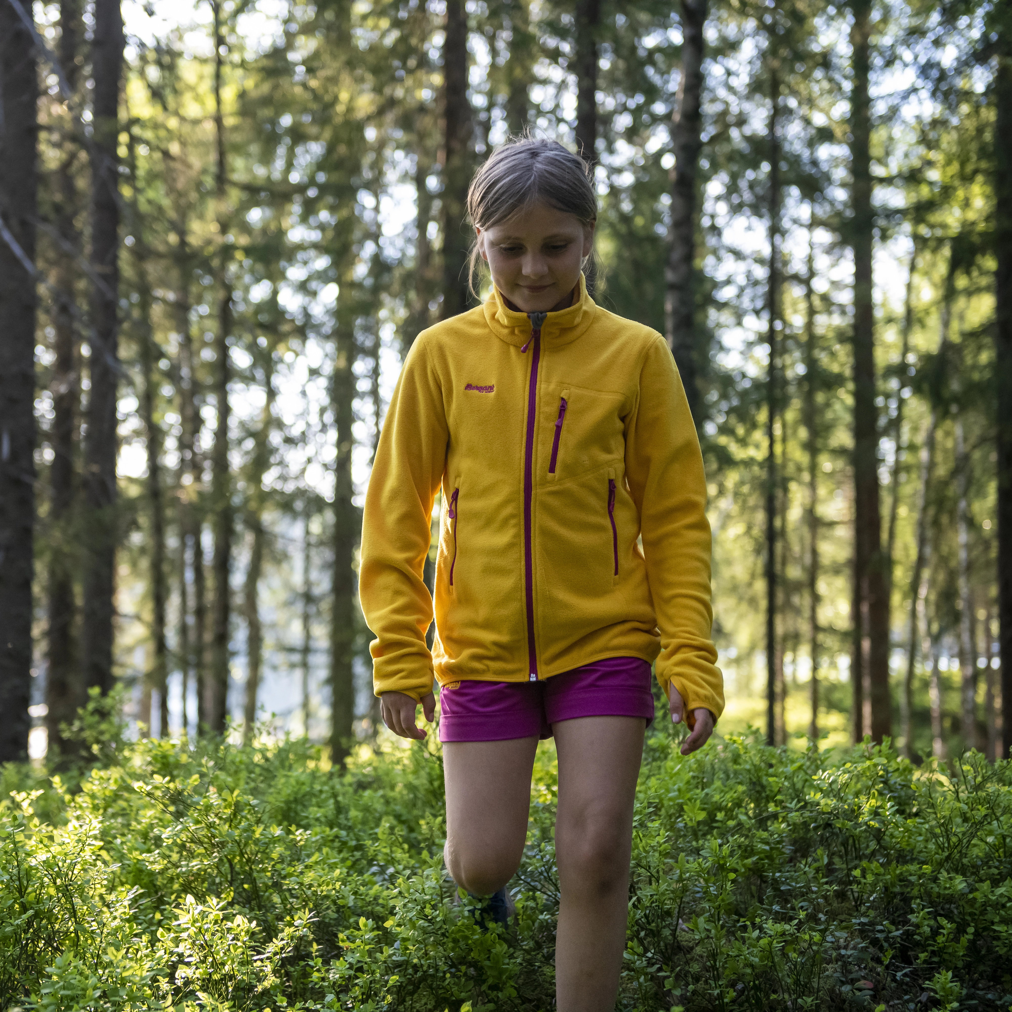 Runde Youth Girl Jacket Light Golden Yellow