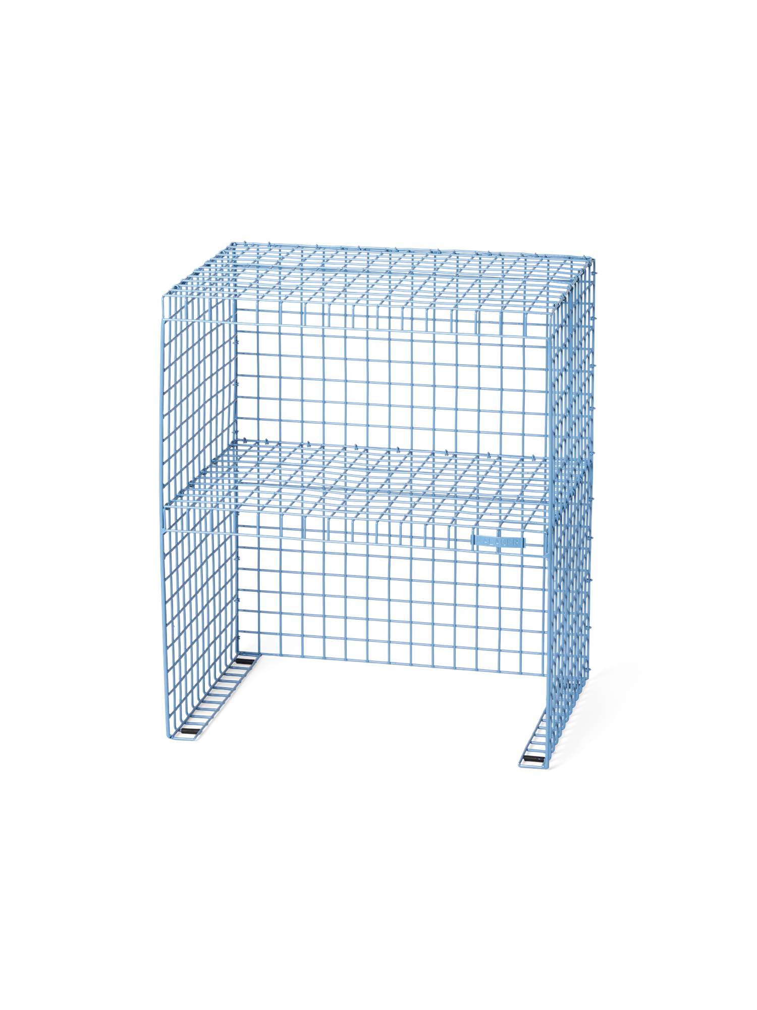 GRID SIDE TABLE Sidebord | Metal. 41 x 32 x 50 cm. | Smokey Blue | Kalager Design