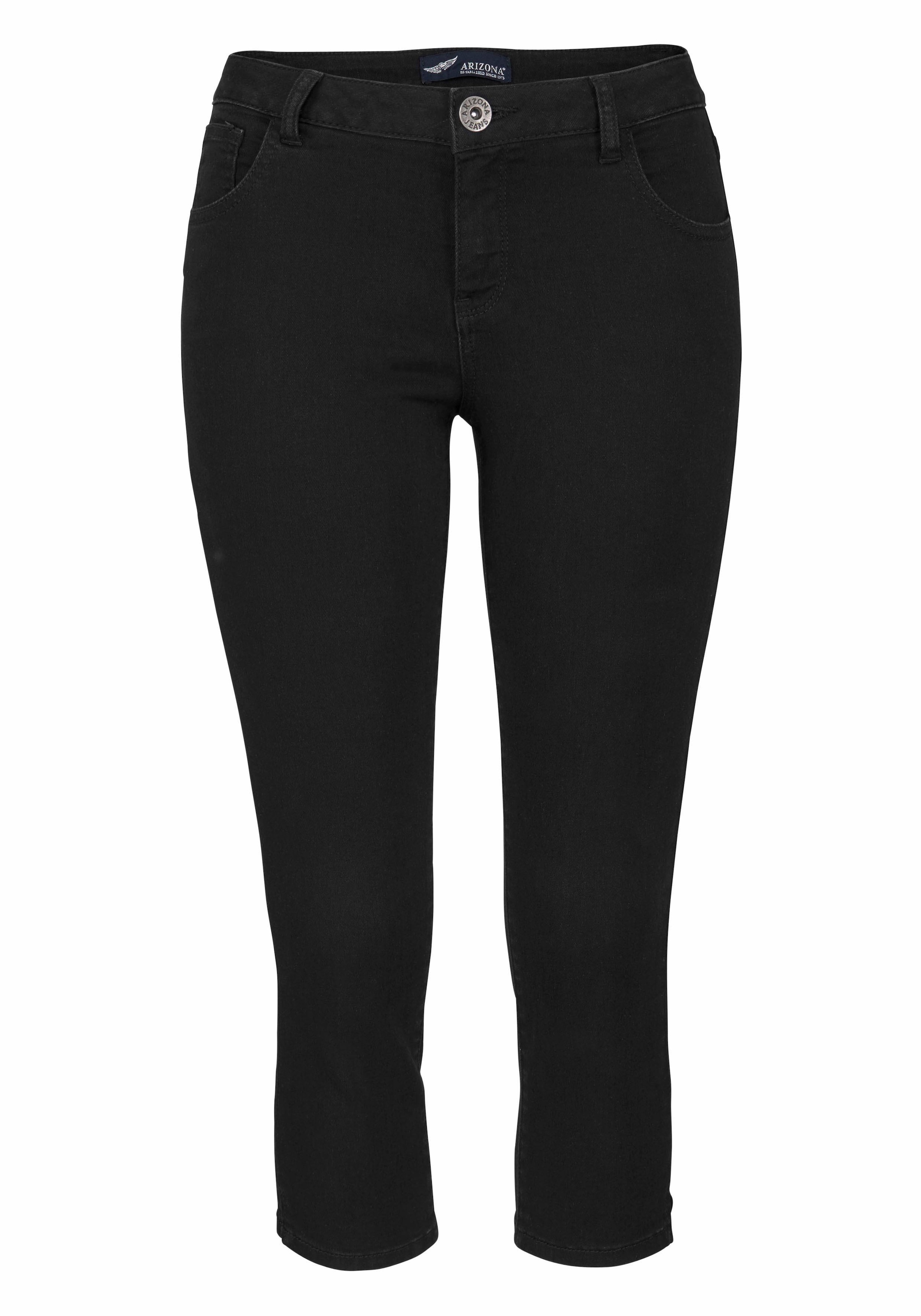 Arizona Caprijeans »Ultra-Stretch«, extra-enger Schnitt,  modischer Beinabschluss mit Schlitz