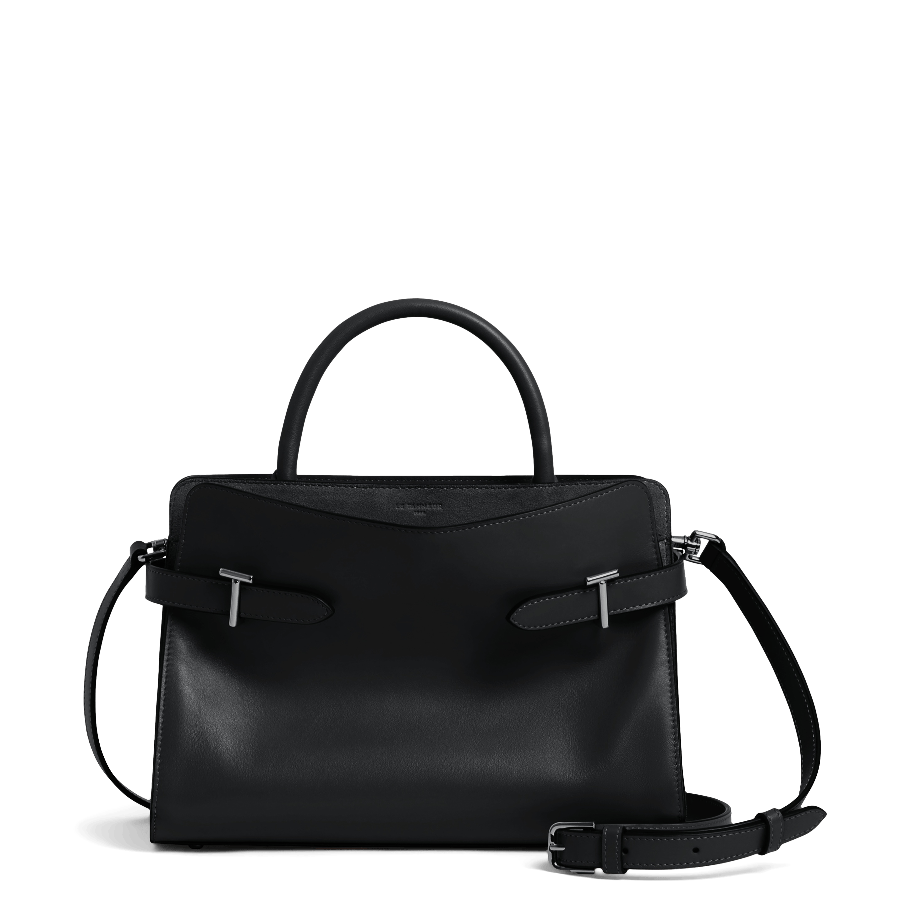 EMIE - Sac à main moyen en cuir| Noir