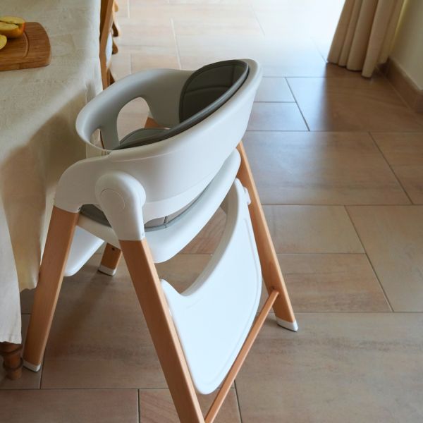 Bo Jungle Grow With Me High Chair - Pure White