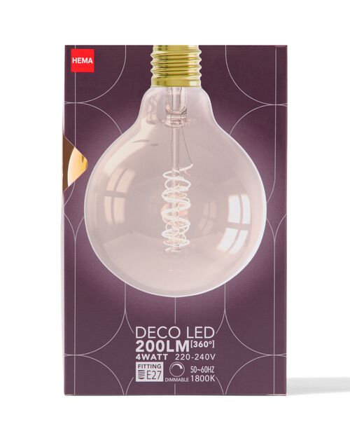 ampoule globe led dorée E27 4W 200lm g95