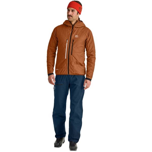 Doudoune ski de randonnée ORTOVOX SWISSWOOL PIZ BOÈ JACKET BRISTLE BROWN