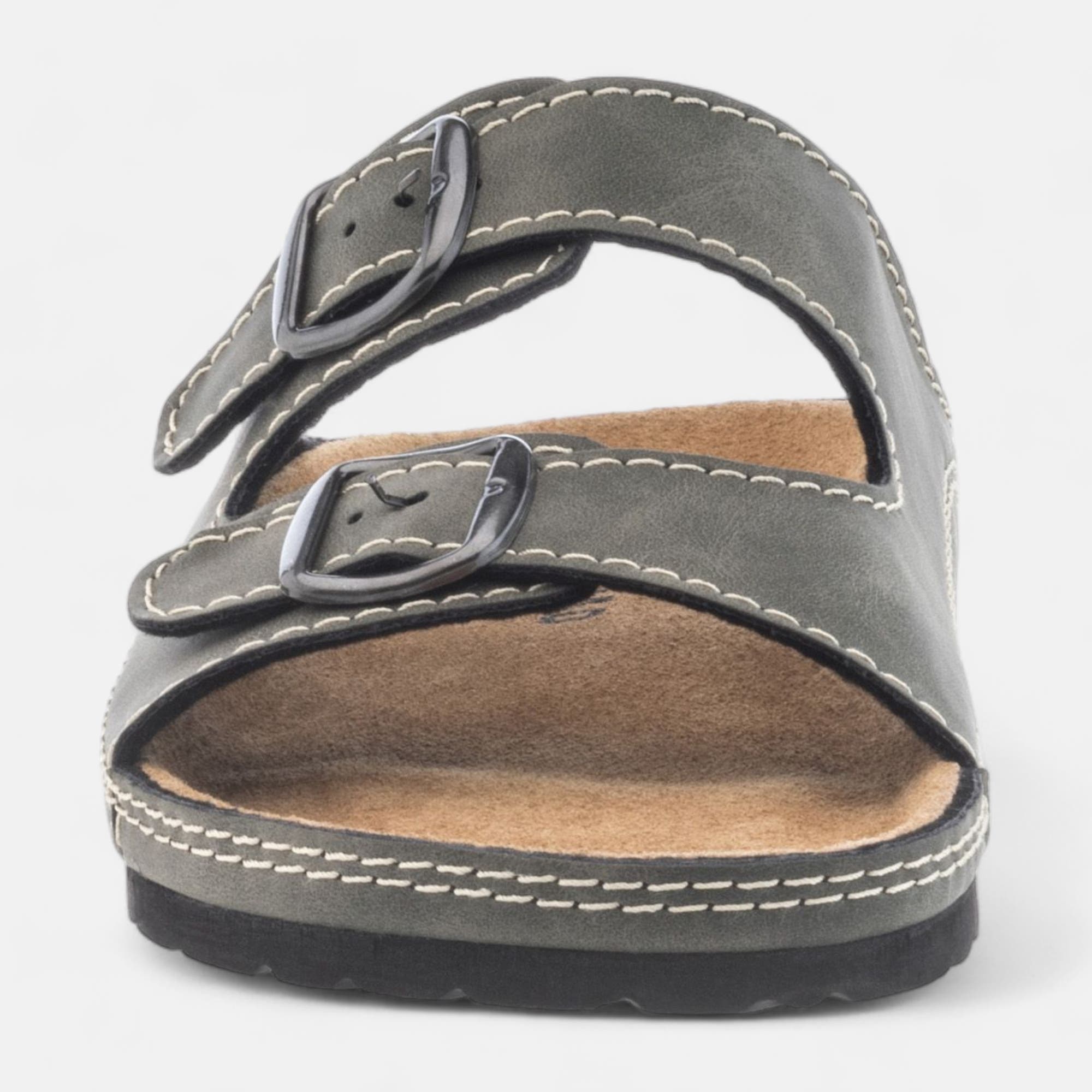 Mules semelle liège Homme kaki