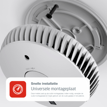 FireAngel optische rookmelder met noodverlichting en vervangbare batterijen (levensduur 10 jaar)
