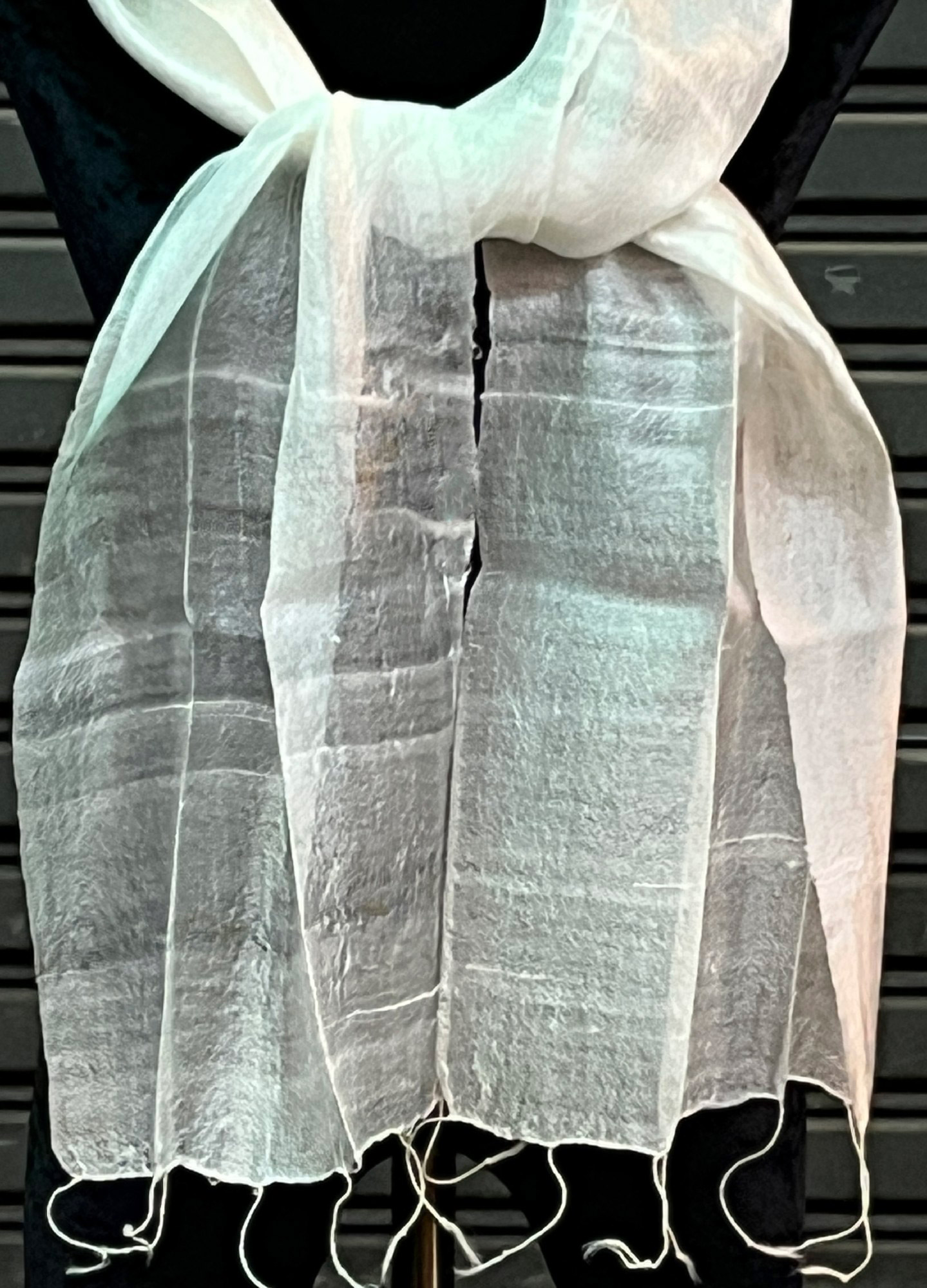 Seidenschal weiß, L 175 cm, B 30 cm günstig bestellen