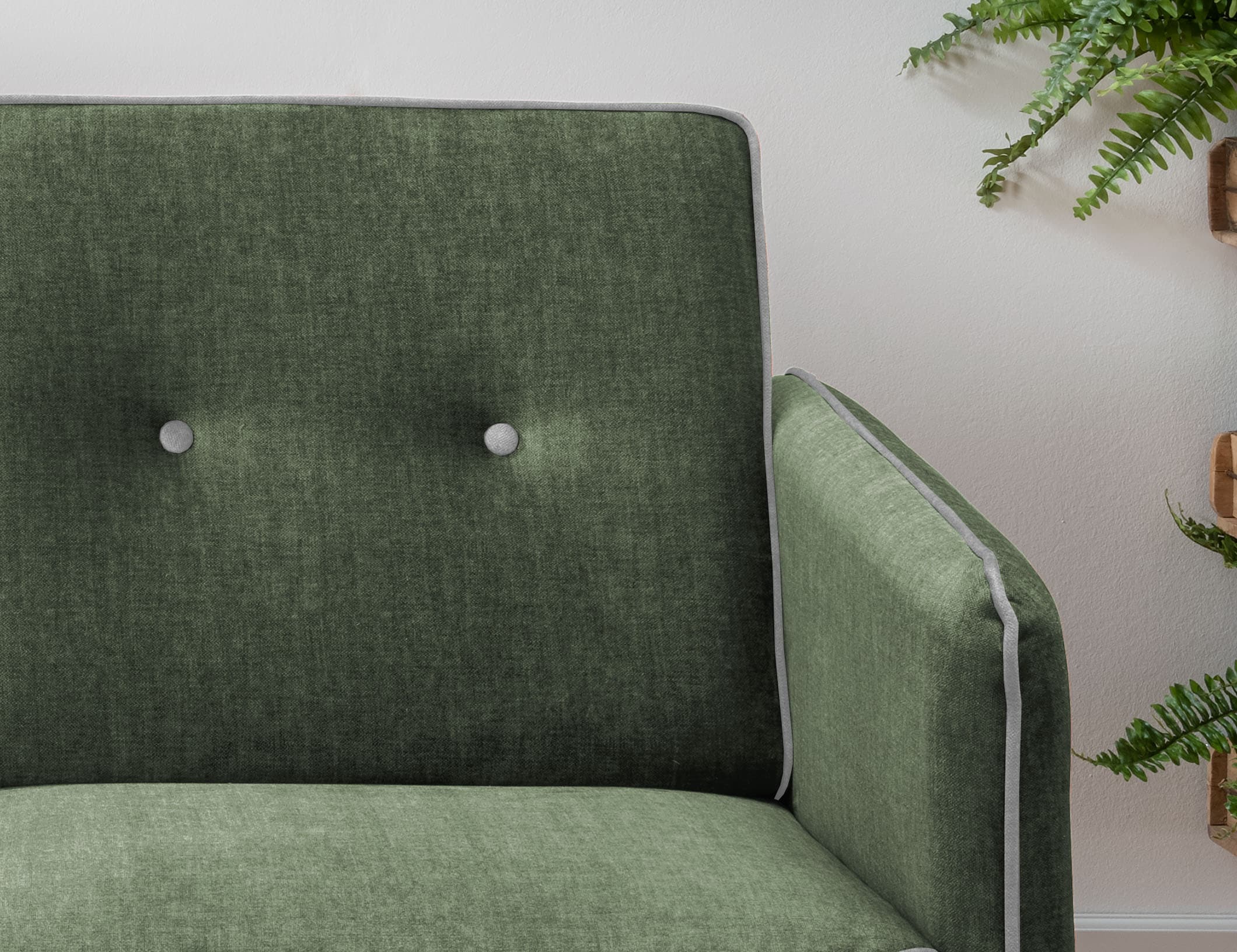 Home affaire Schlafsofa »Merina« mit zweigeteilter Bettfunktion, Auszug nach vorn, Federkern