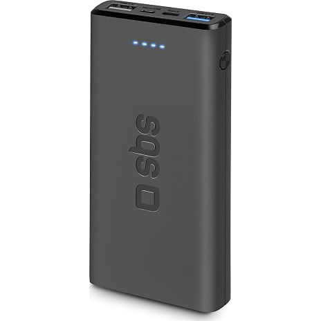 SBS powerbank 10.000 mAh - sort
