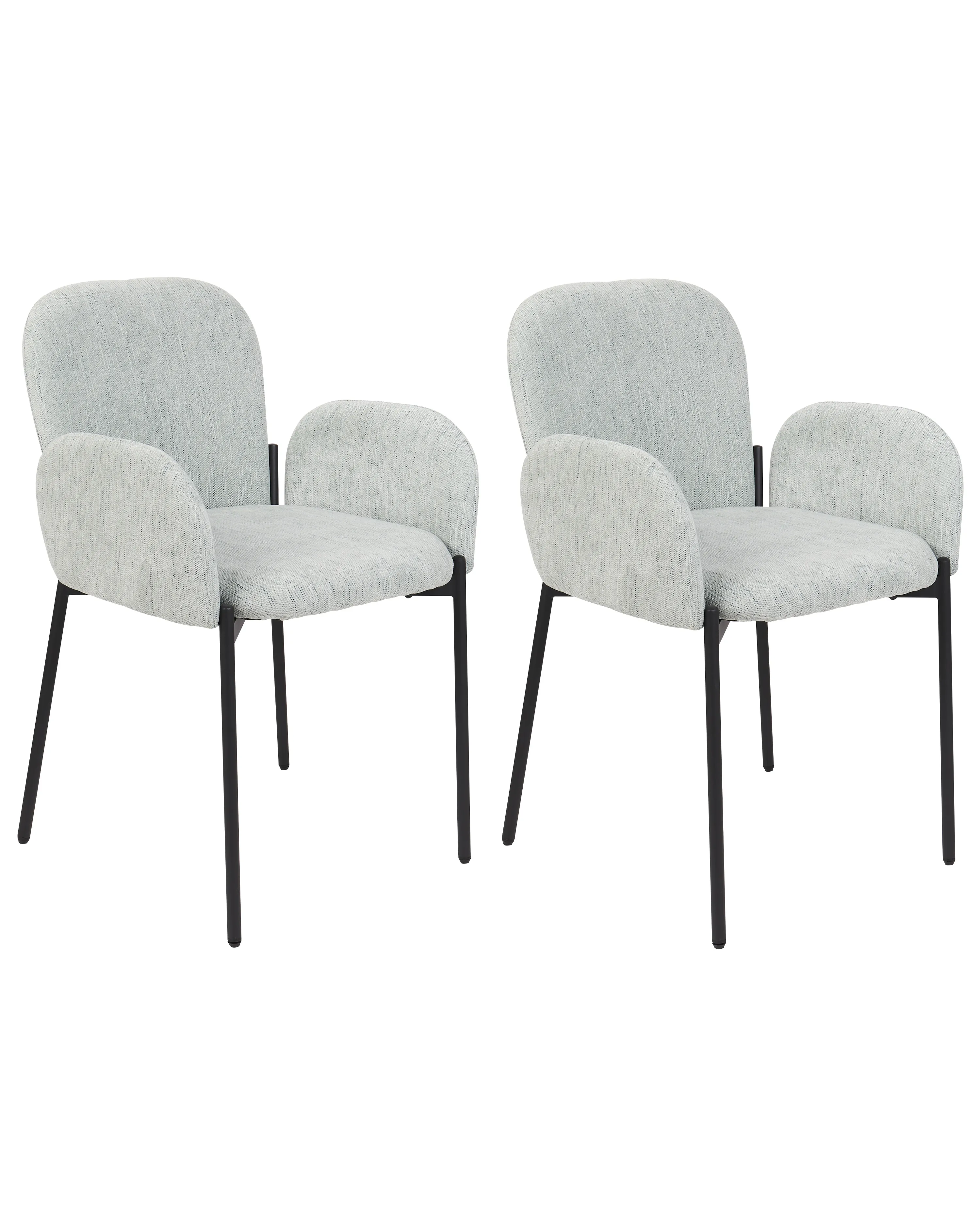 Set van 2 eetkamerstoelen ALBEE Mintgroen