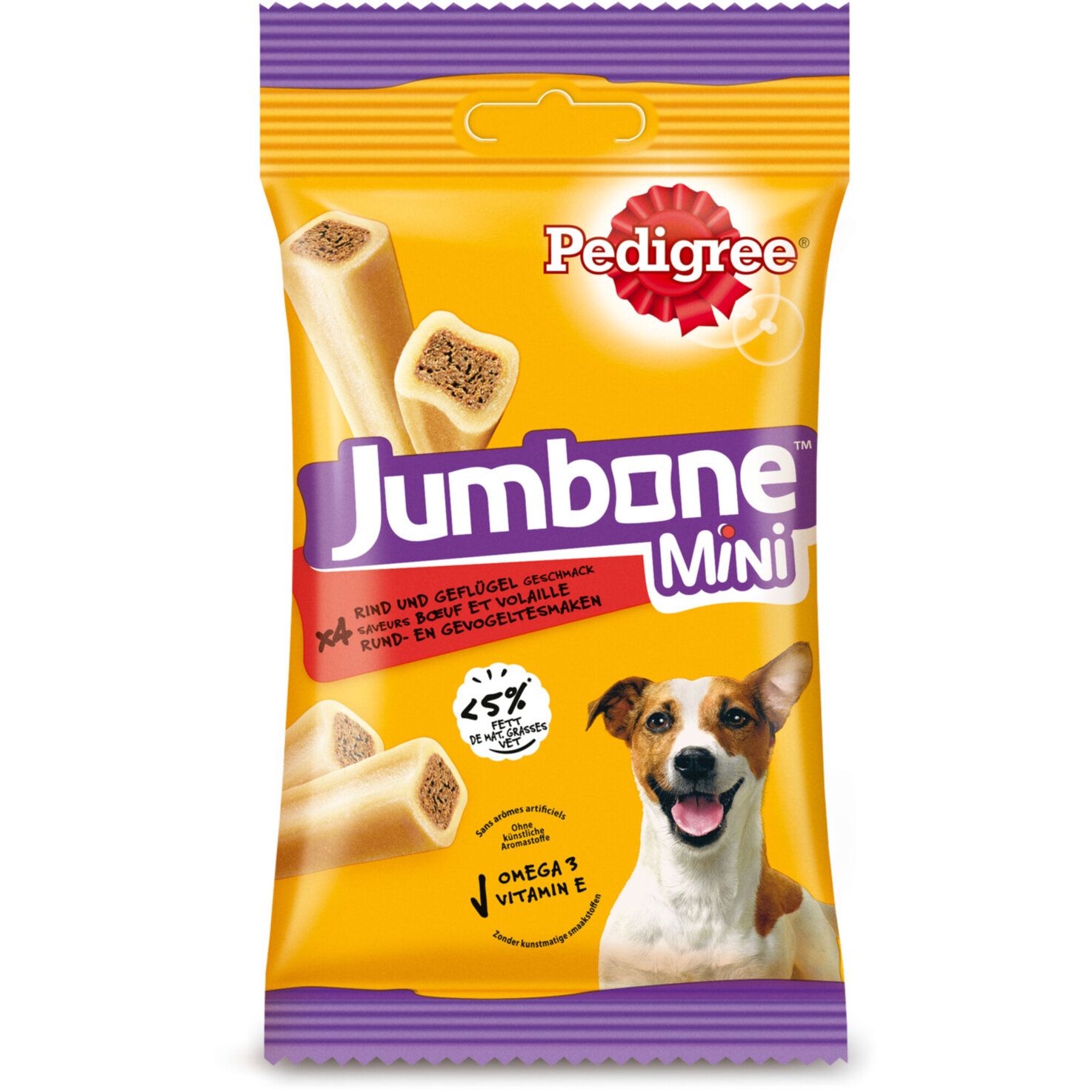 Pedigree Jumbone Mini Rind und Geflügel 4 Stück