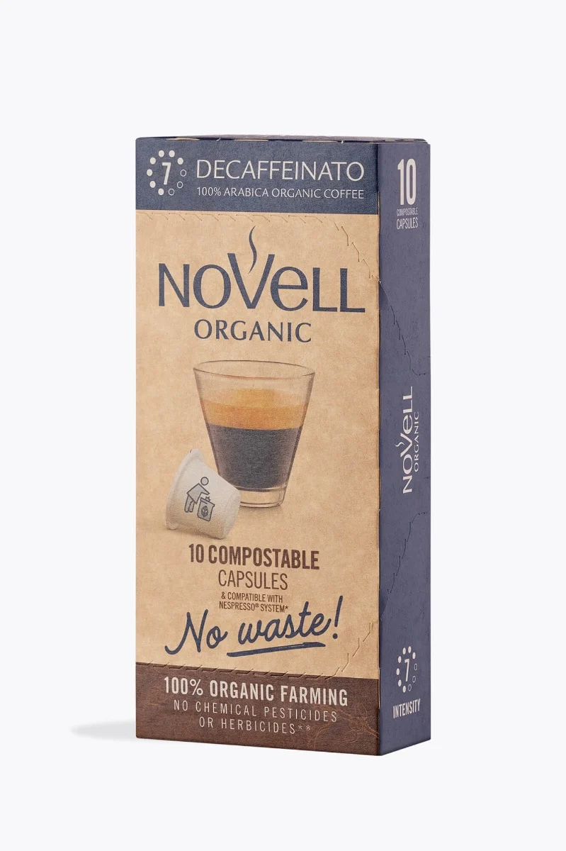 Novell No Waste Decaffeinato Bio 10 Kapseln Nespresso® kompatibel