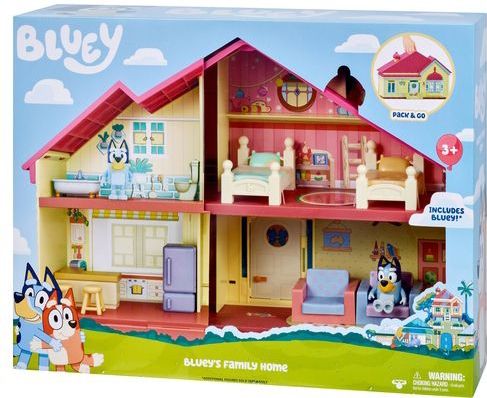 BLUEY - Speelhuis met 4 kamers en accessoires - Speelset