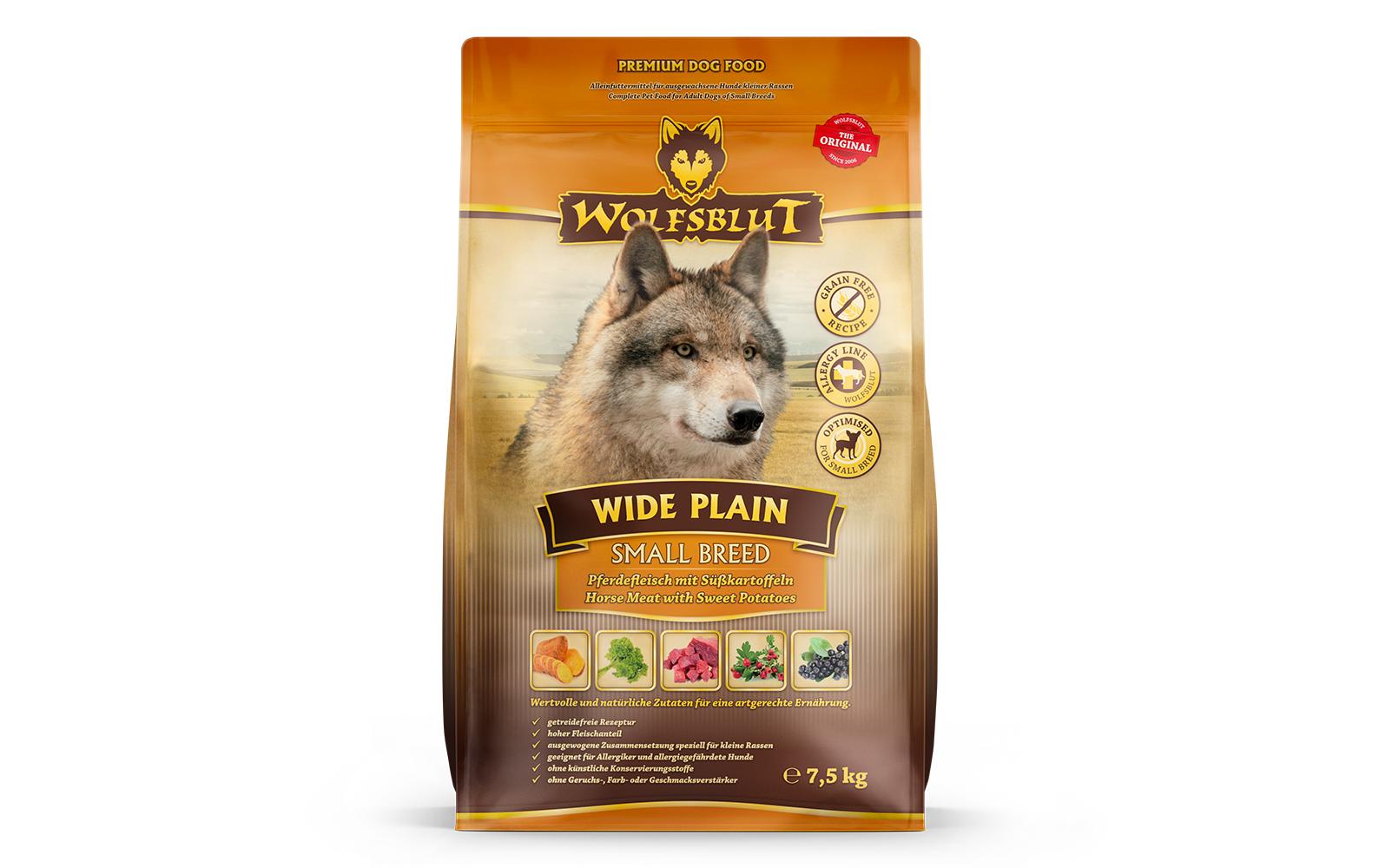 Trockenfutter Dog Small Breed Wide Plain Adult, 7.5 kgAlleinfuttermittel für ausgewachsene Hunde kleiner Rassen