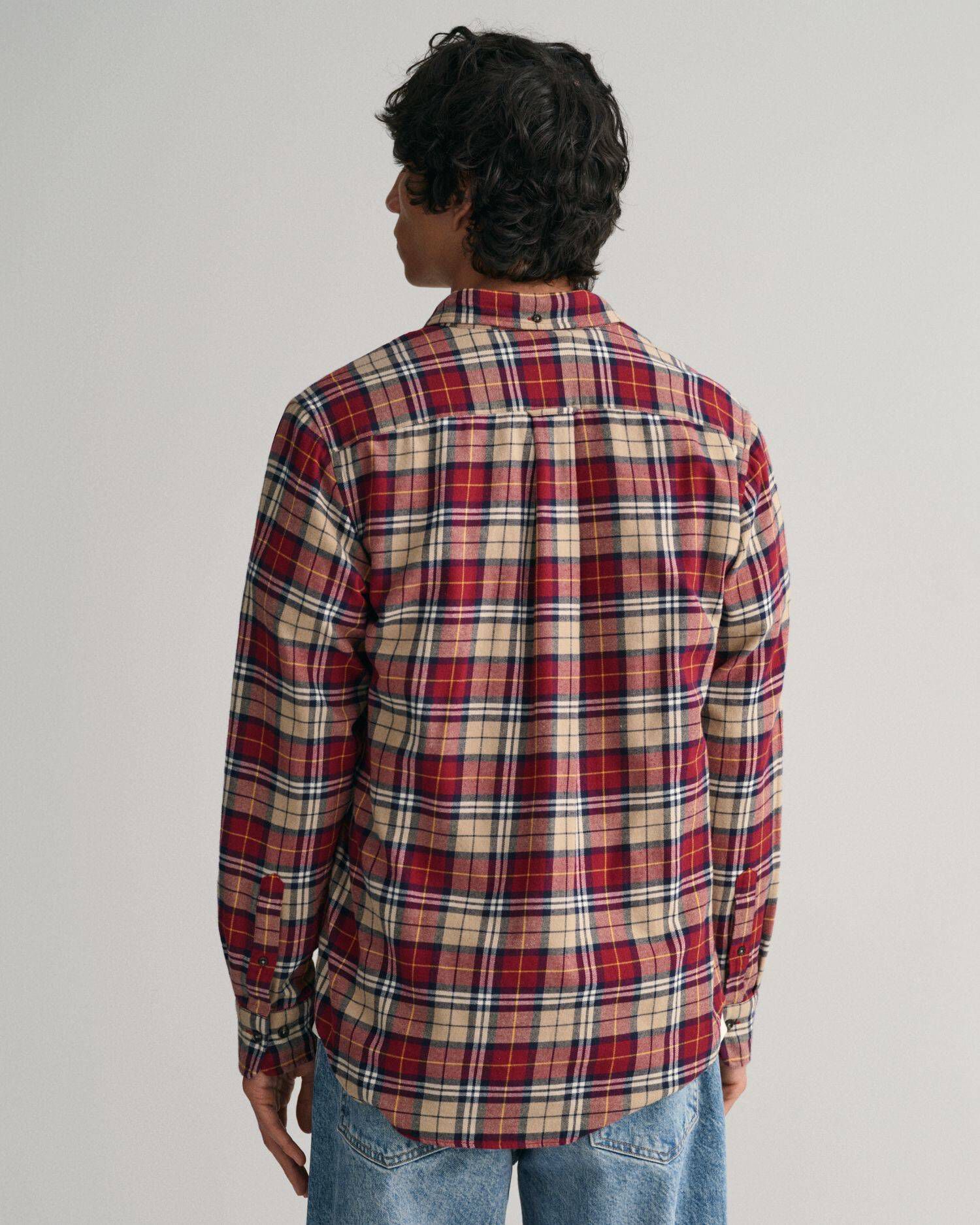 Gant| Herren Hemd FLANNEL CHECK Langarm Regular Fit