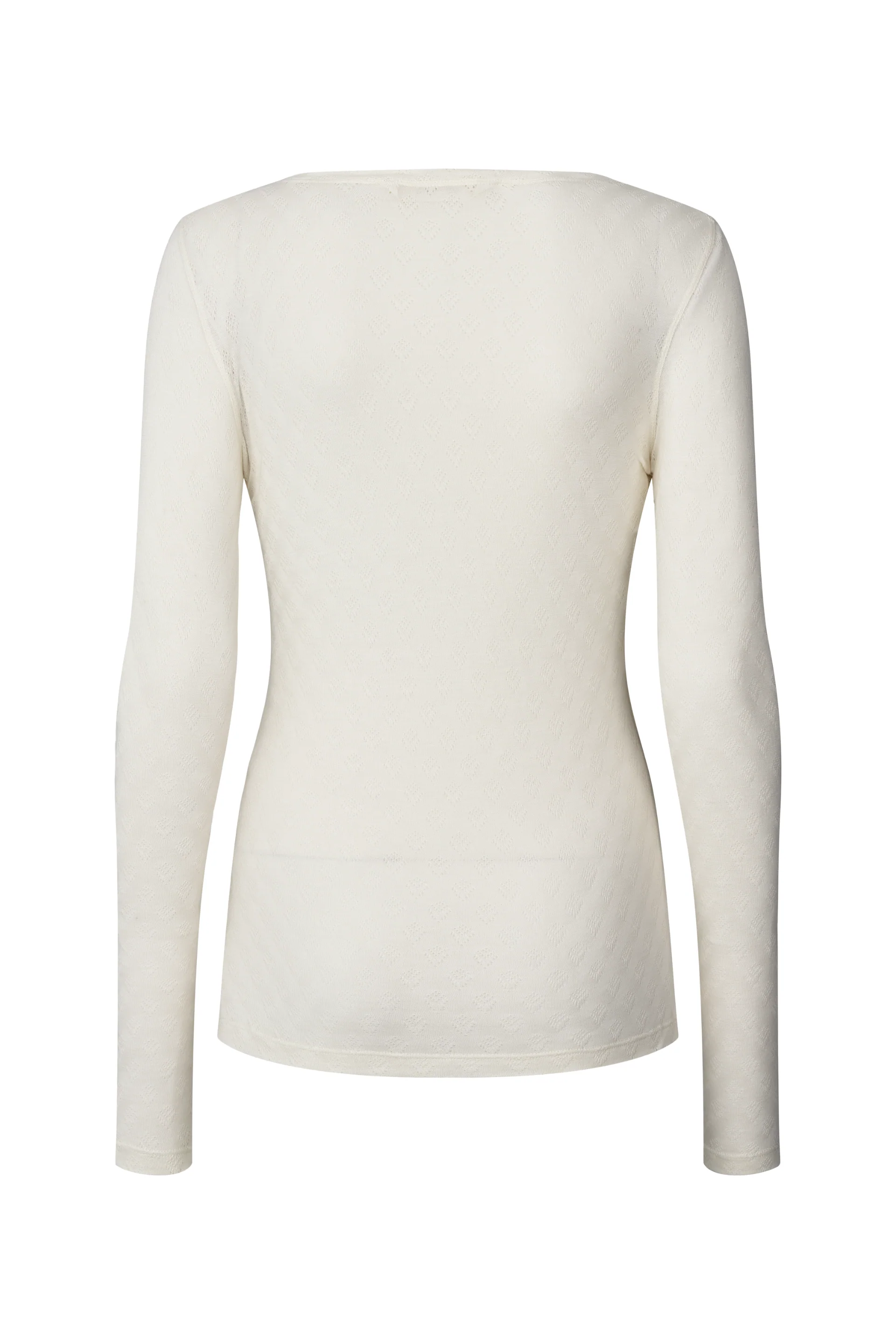Gai+Lisva  Fermi Silk langærmet t-shirt - Off White