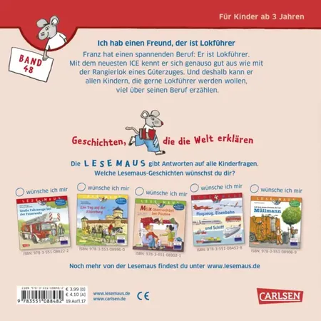 Carlsen Verlag LESEMAUS 48: Ich hab einen Freund, der ist Lokführer