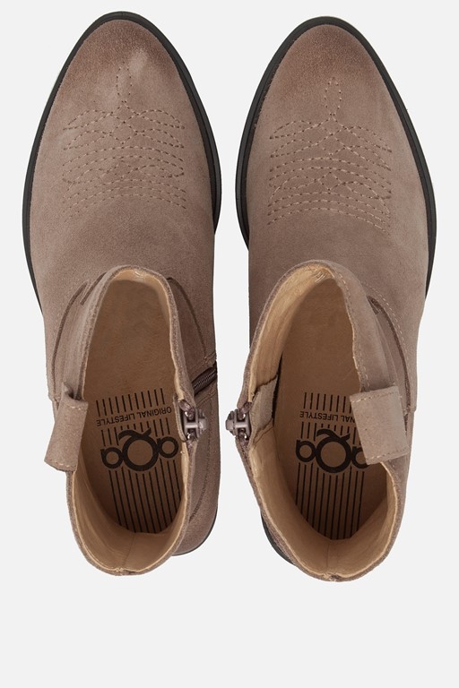 Aqa Cowboylaarzen taupe Suede