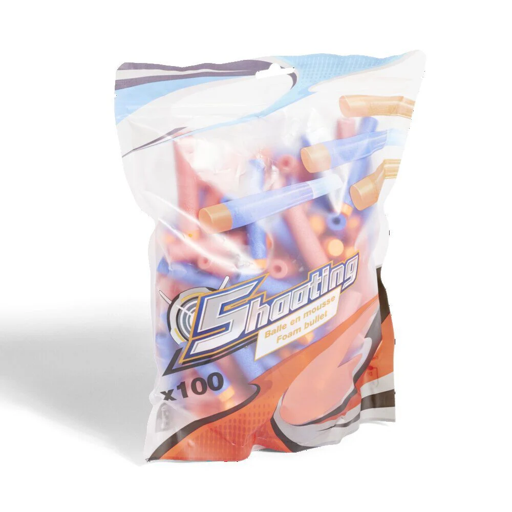 Lot de 100 fléchettes en plastique Ø7,2xL.1,3cm