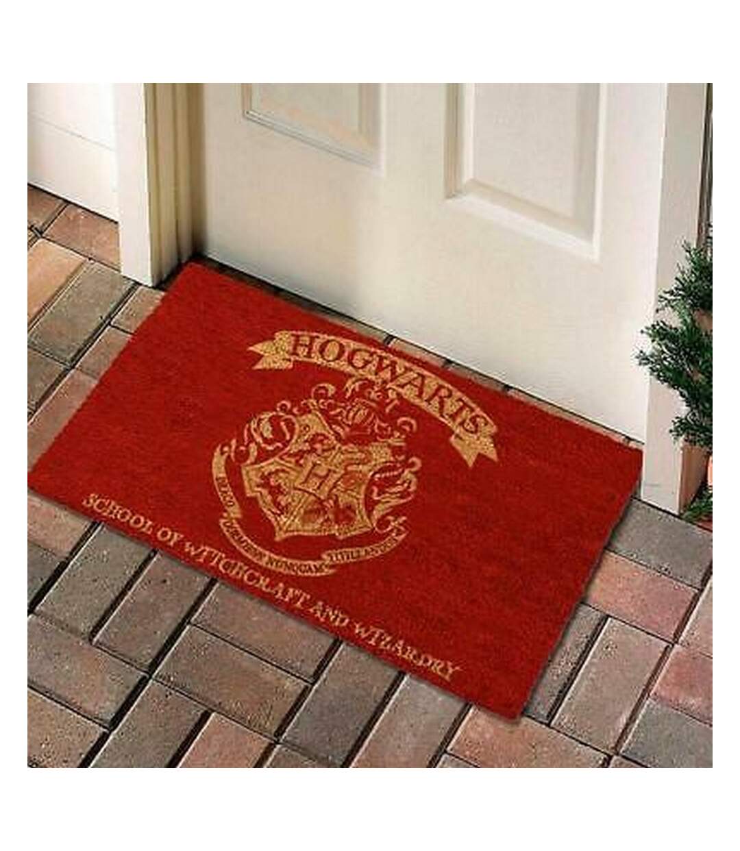 Harry Potter - Paillasson WELCOME TO HOGWARTS (Rouge) (Taille unique) - UTNS4914