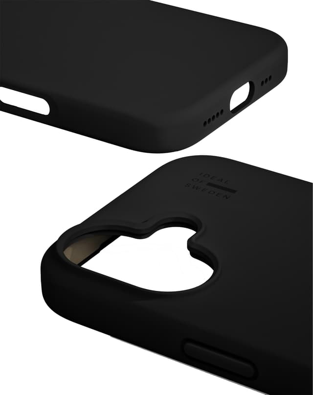 iDeal of Sweden Silikone iPhone 16 etui (sort)