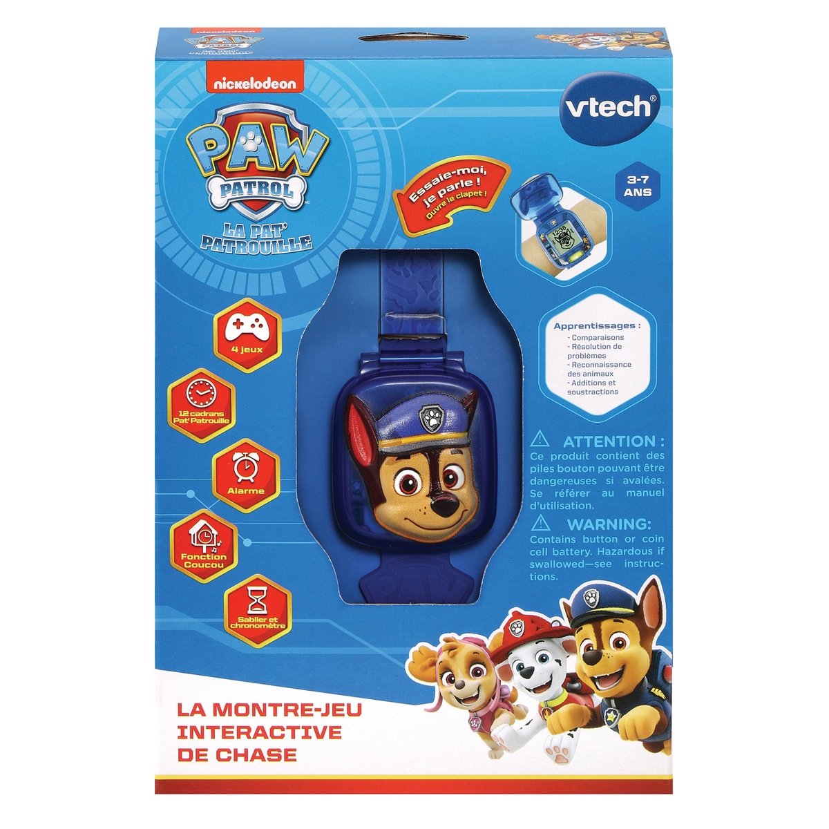 Montre jeu interactive Chase - Pat'Patrouille