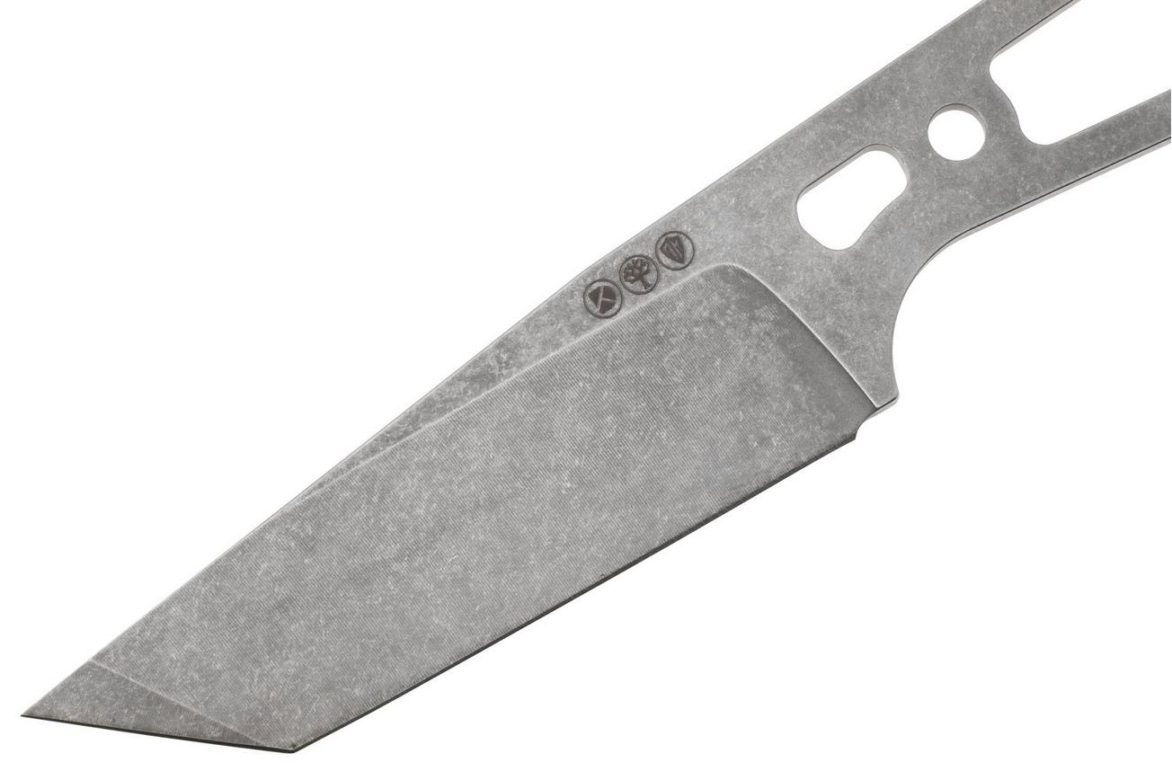 Daily Customs AK1 P10017383, Stonewashed MagnaCut American Tanto, vaststaand mes