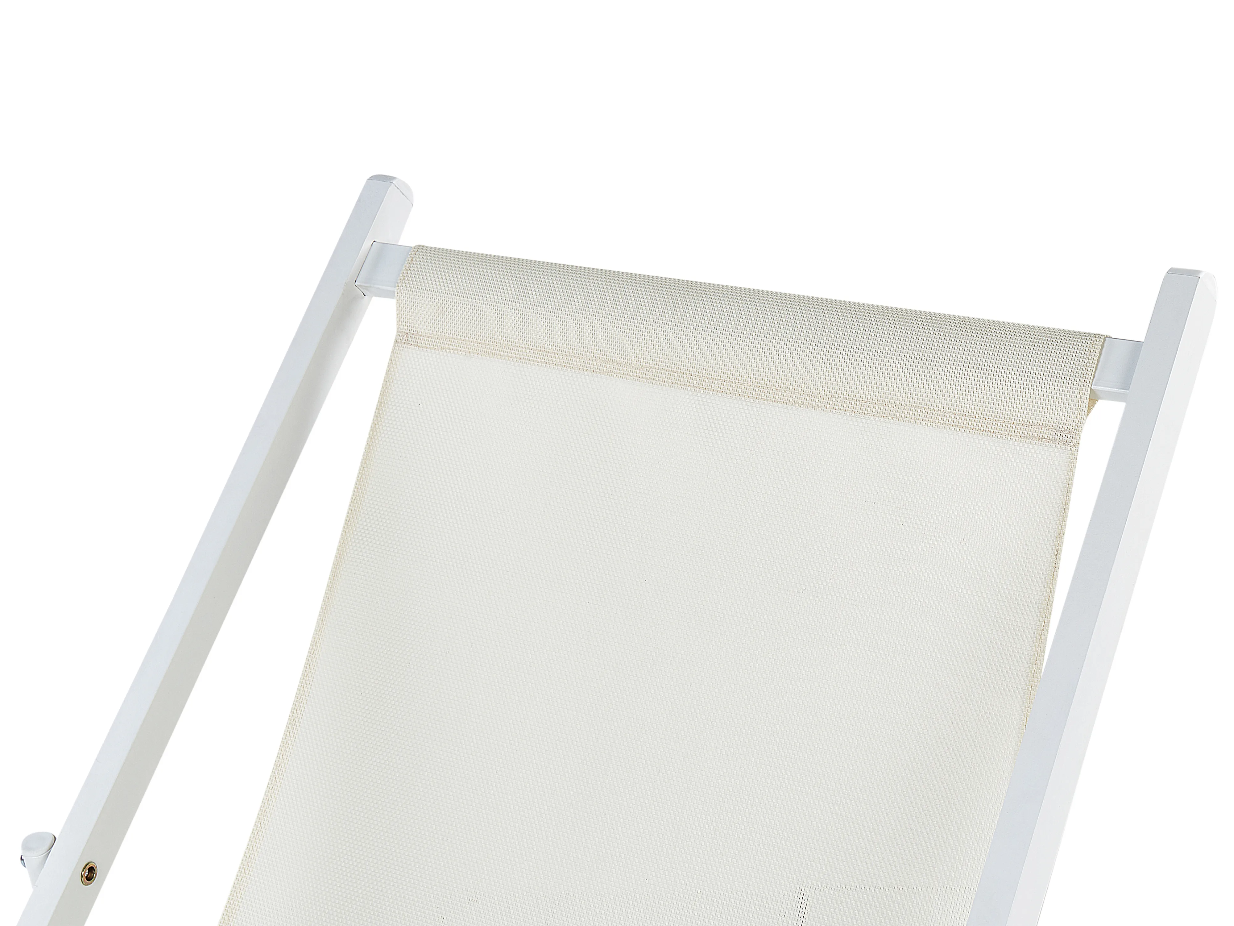 Inklapbare ligstoel LOCRI II Metaal Lichtbeige