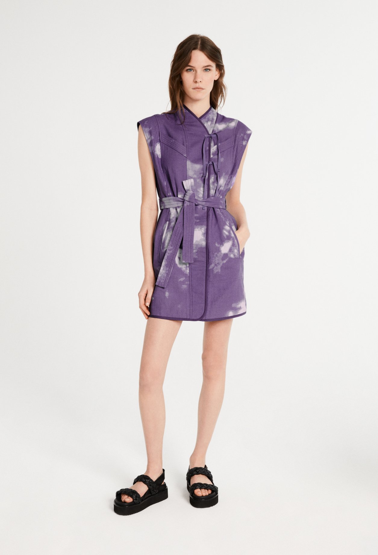 Robe courte imprimee