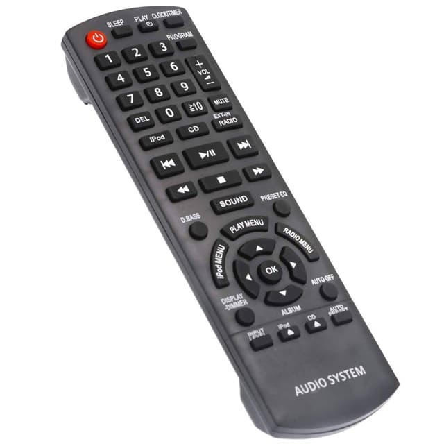TV fjernbetjening Erstatning for N2QAYB000641 Til Panasonic TV med Easy to Use knap