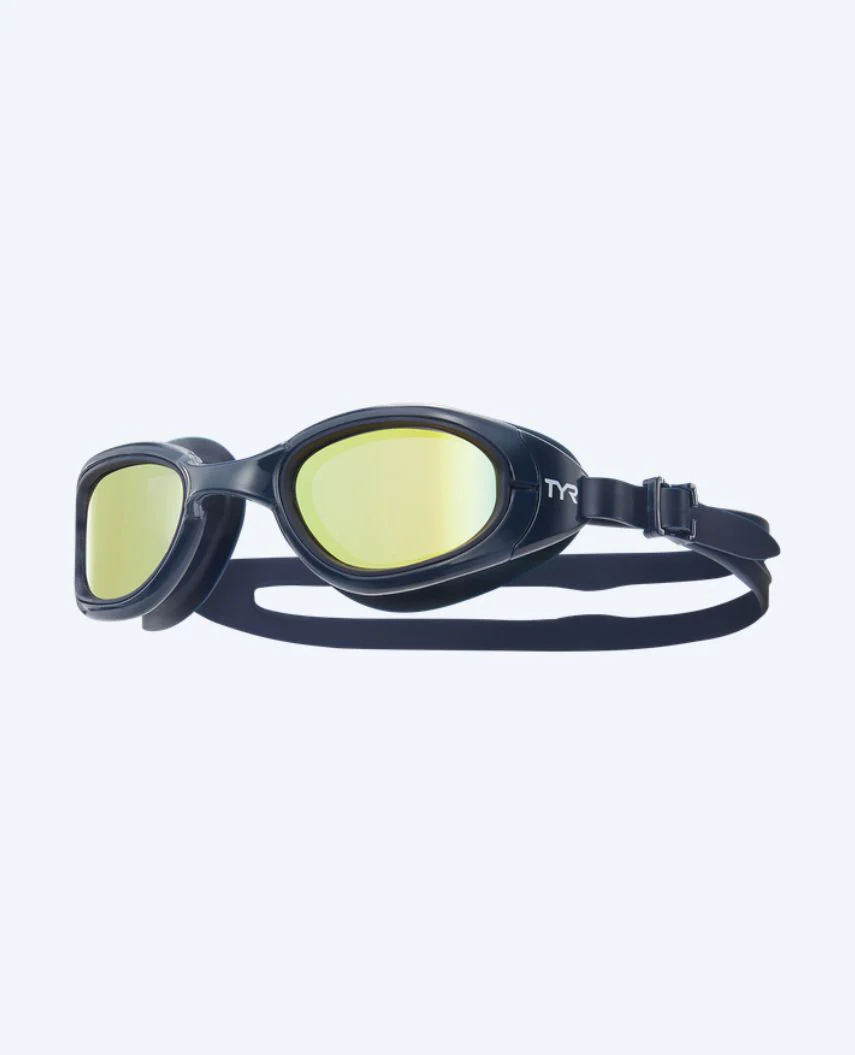 TYR motions svømmebriller - Spec OPS 2.0 Mirror - Guld/mørkeblå