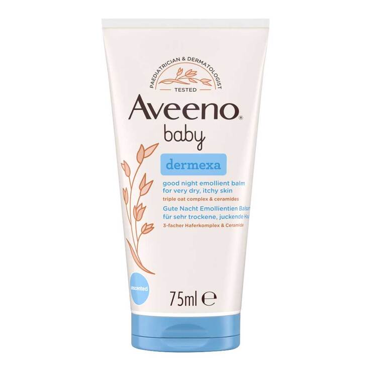 Aveeno baby Dermexa Gute Nacht Emollientien Balsam, 75 ml