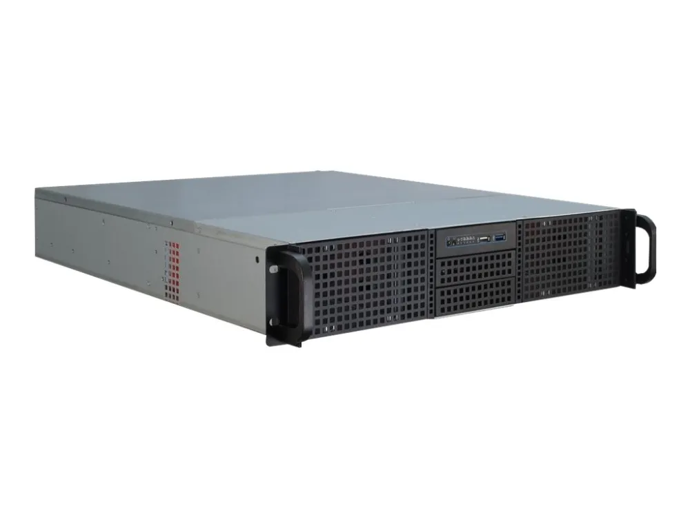 Inter-Tech IPC 2U-20255 - Rack-monterbar - 2U - fuld AT - ingen strømforsyning (EPS2U) - USB