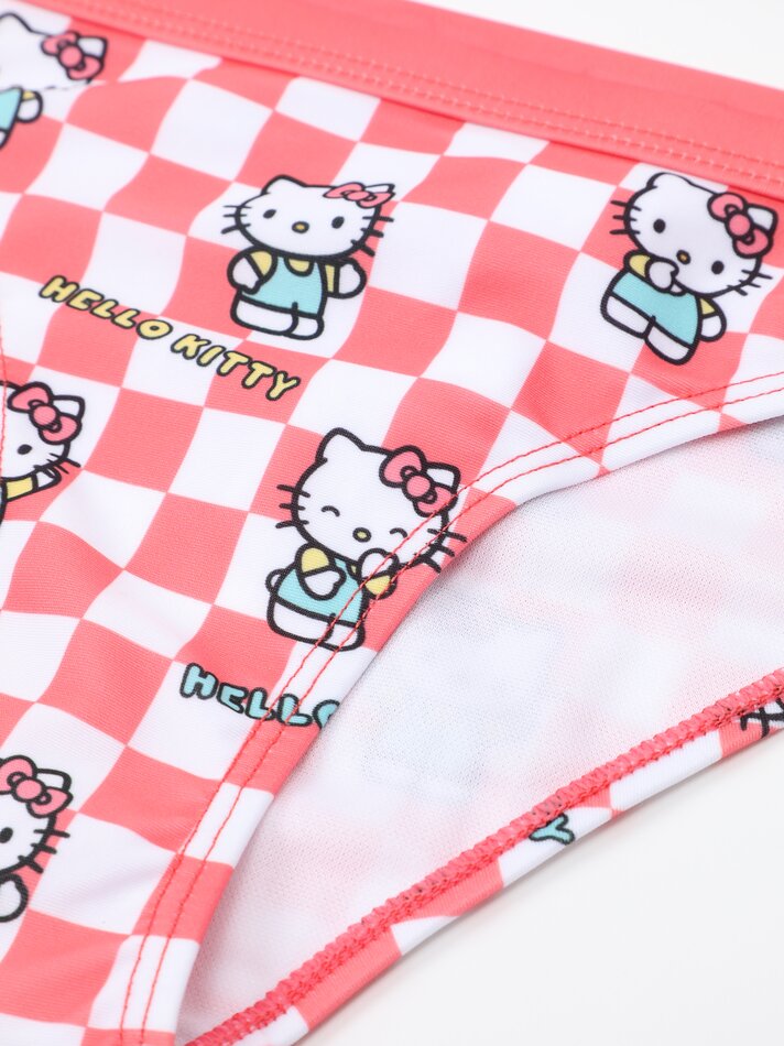 Conjunto de biquíni Hello Kitty ©Sanrio de duas peças - Vermelho Coral