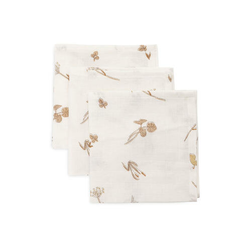 Lot de 3 serviettes gaze de coton 31x31cm Riverside - Multicolor - JOLLEIN