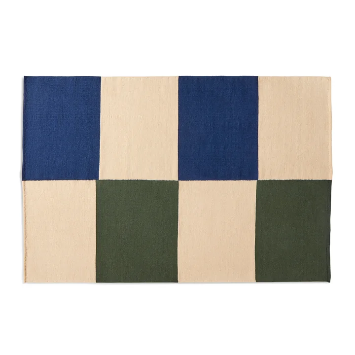 HAY - Ethan Cook Flat Works Teppich, 200 x 300 cm, peach green check