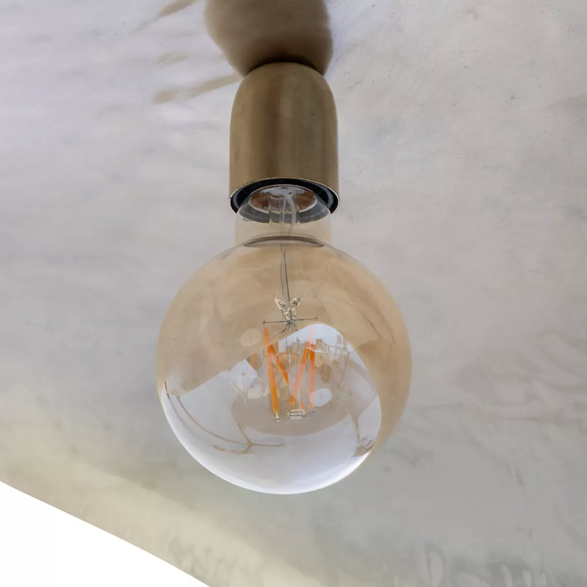 Suspension lumineuse en métal (D80 cm) Arlo doré