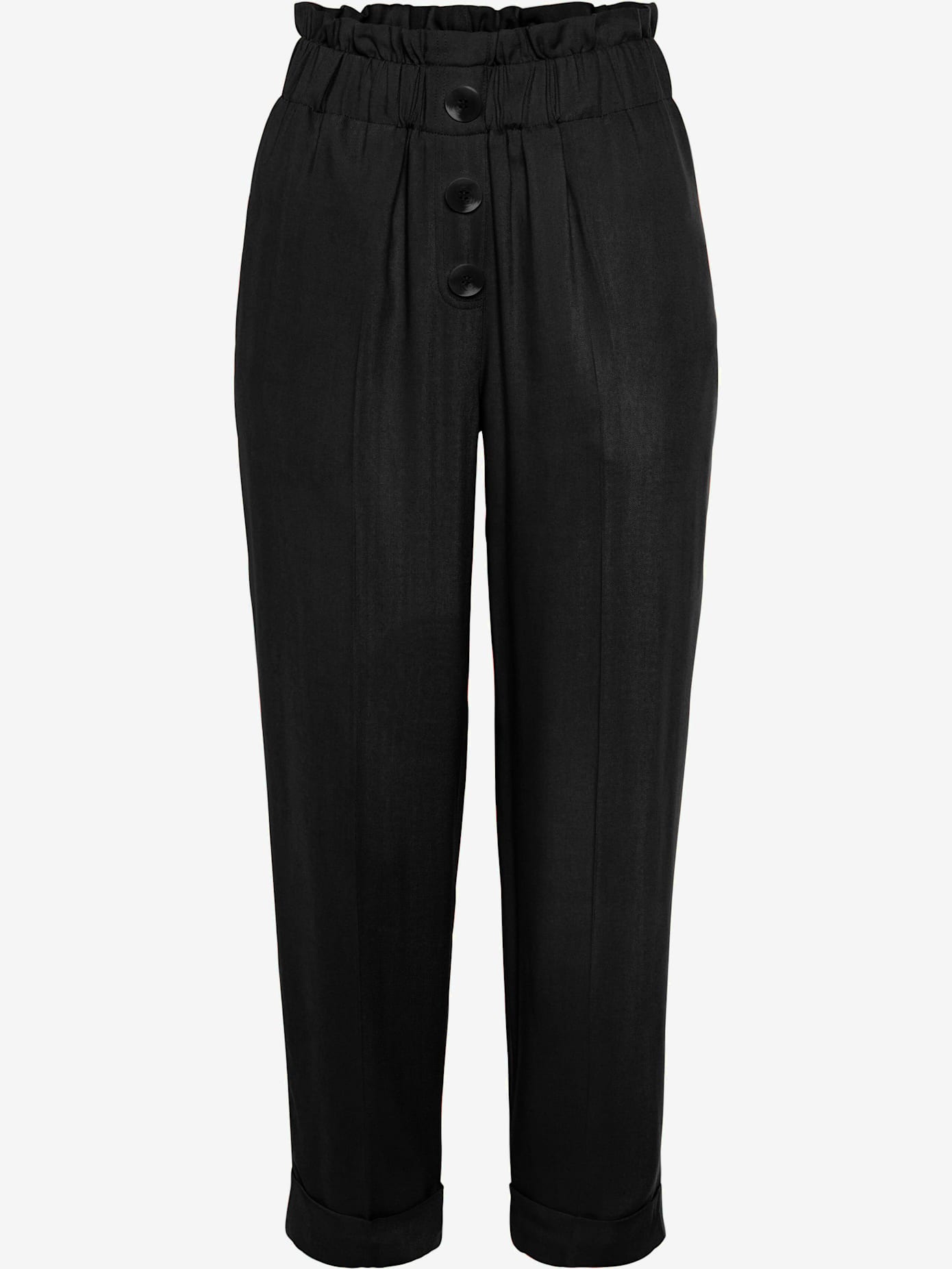Pantalon paperbag léger avec ceinture élastique