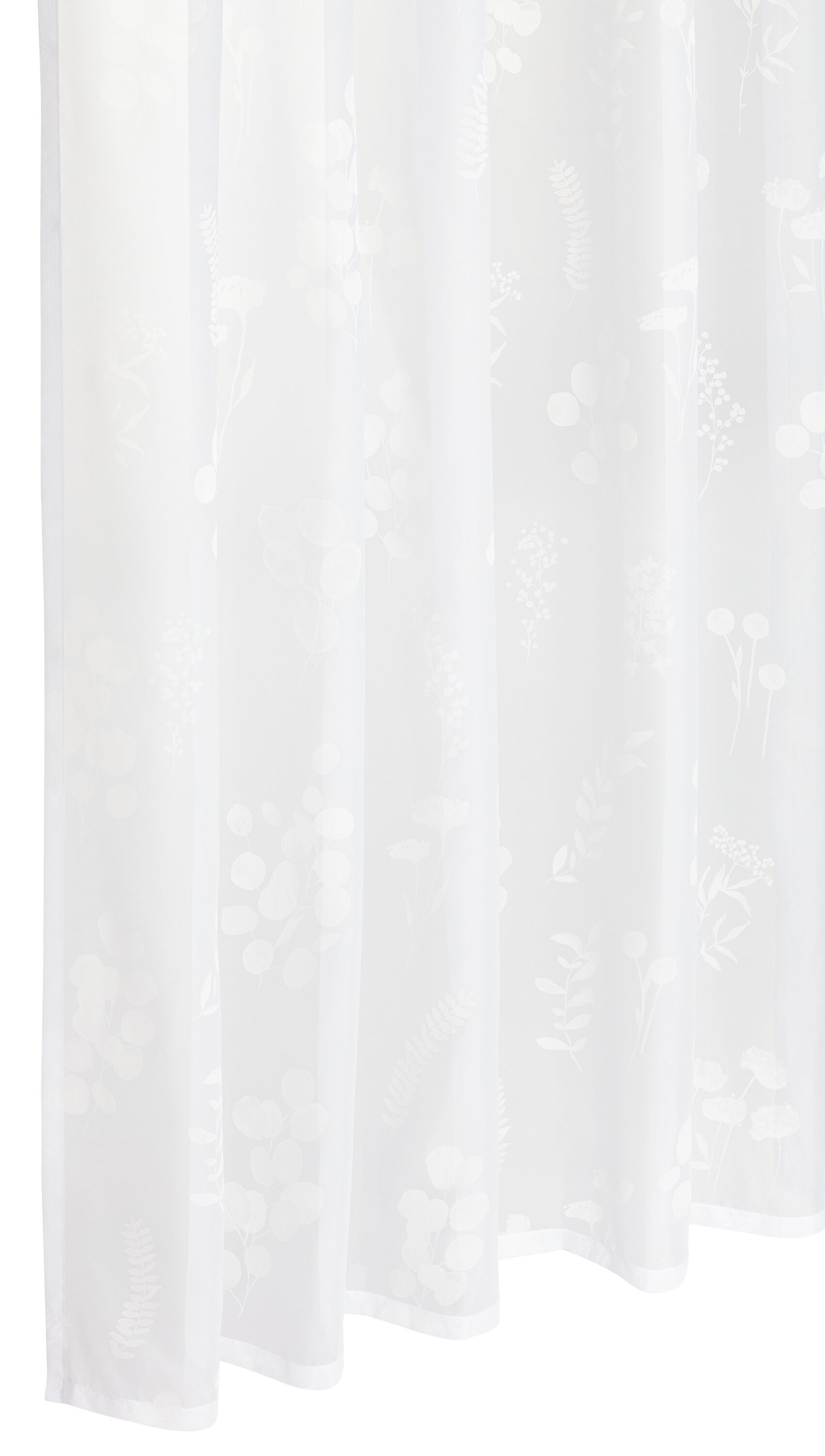 LETIZIA Fertigvorhang Tag - Weiss / B: 150.0 cm x H: 270.0 cm