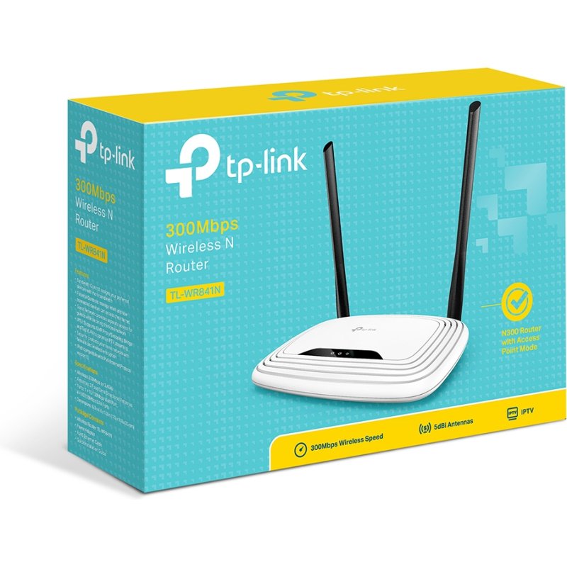 TP-Link TL-WR841N routeur sans fil Fast Ethernet Monobande (2,4 GHz) Blanc