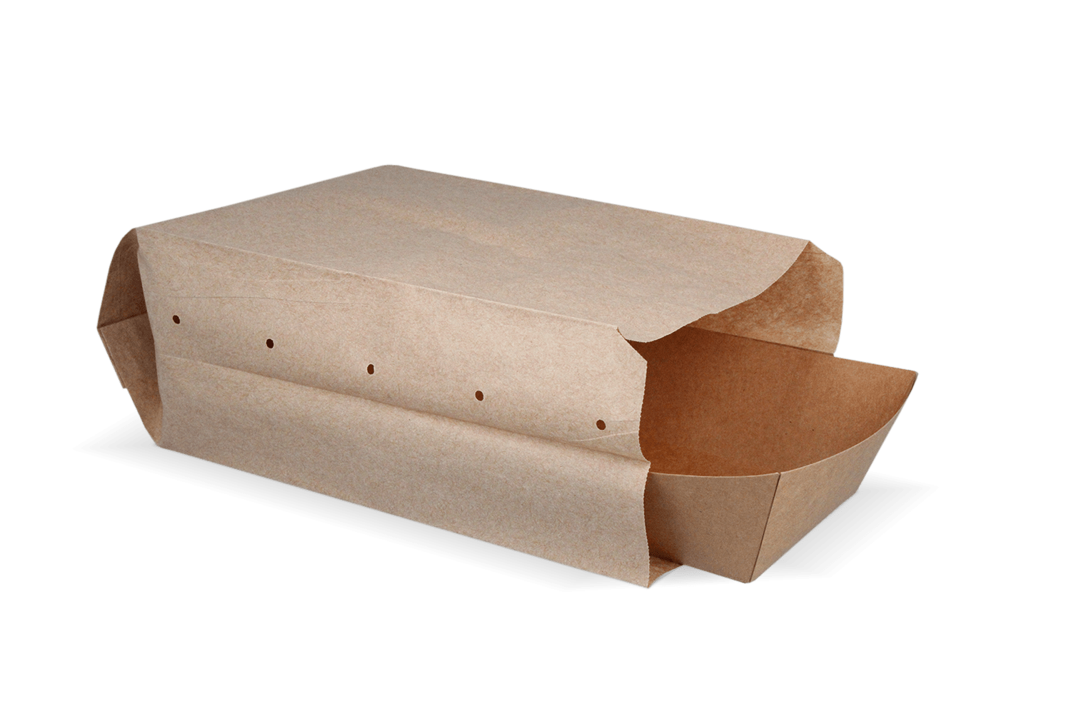 Snackzakken nr 28 (2 pond) Kraft 55gr geperforeerd | 10kg