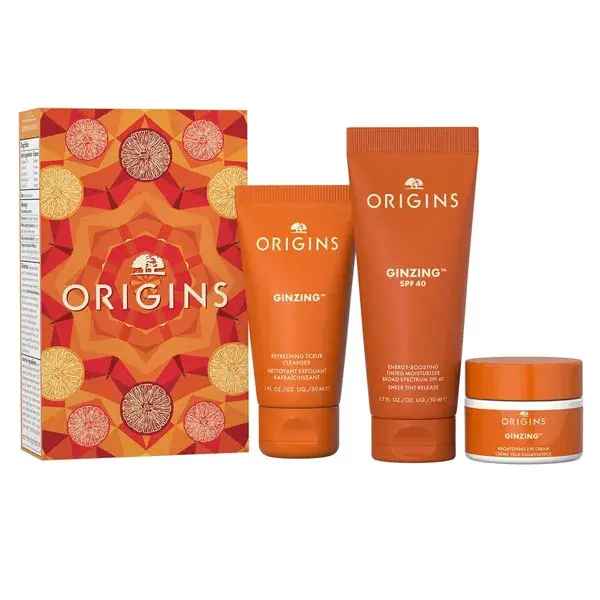 Kit de cuidados com a pele Origins Ginzing™ - Hidratação e Luminosidade