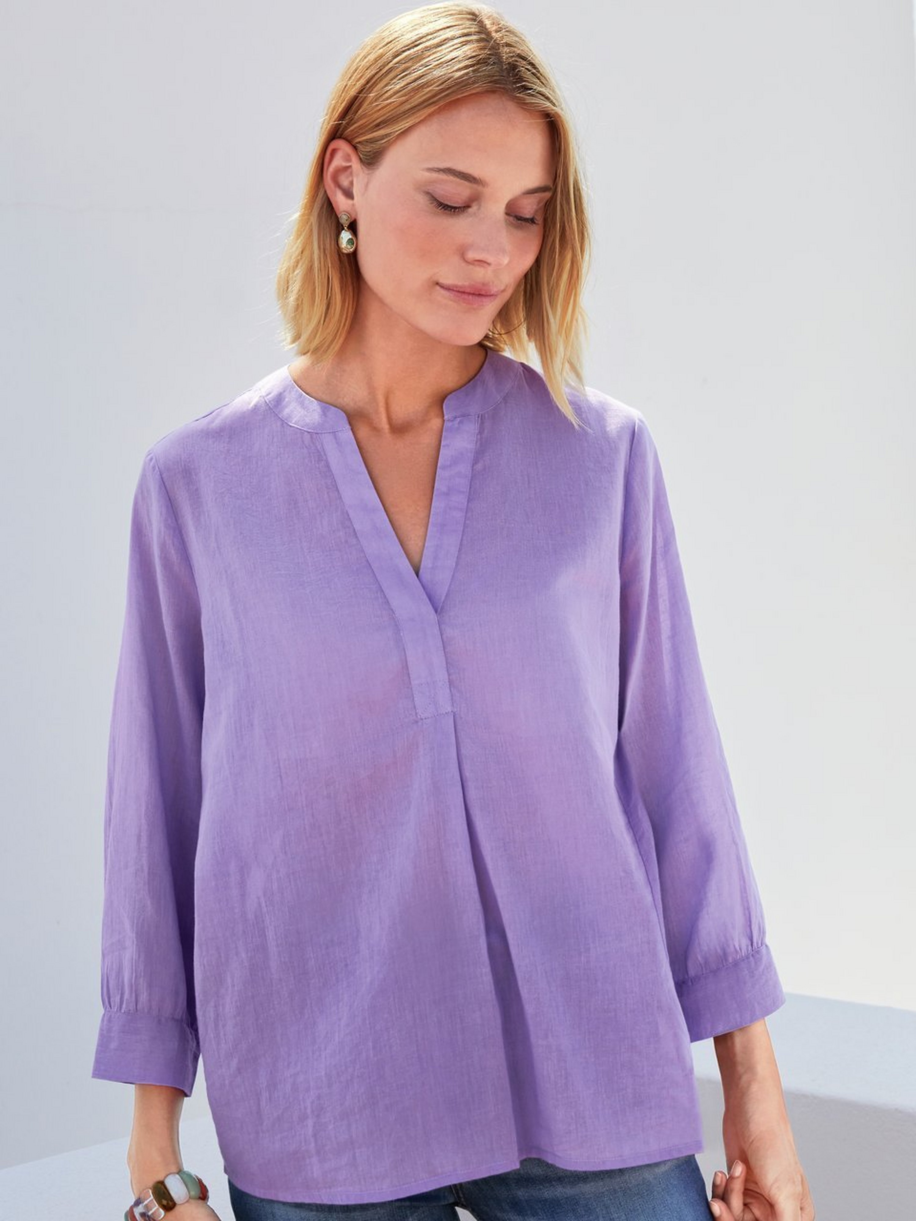 Bluse mit 3/4-Arm