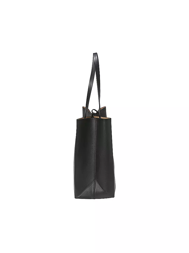 MARC O'POLO Ledertasche - Shopper Large schwarz