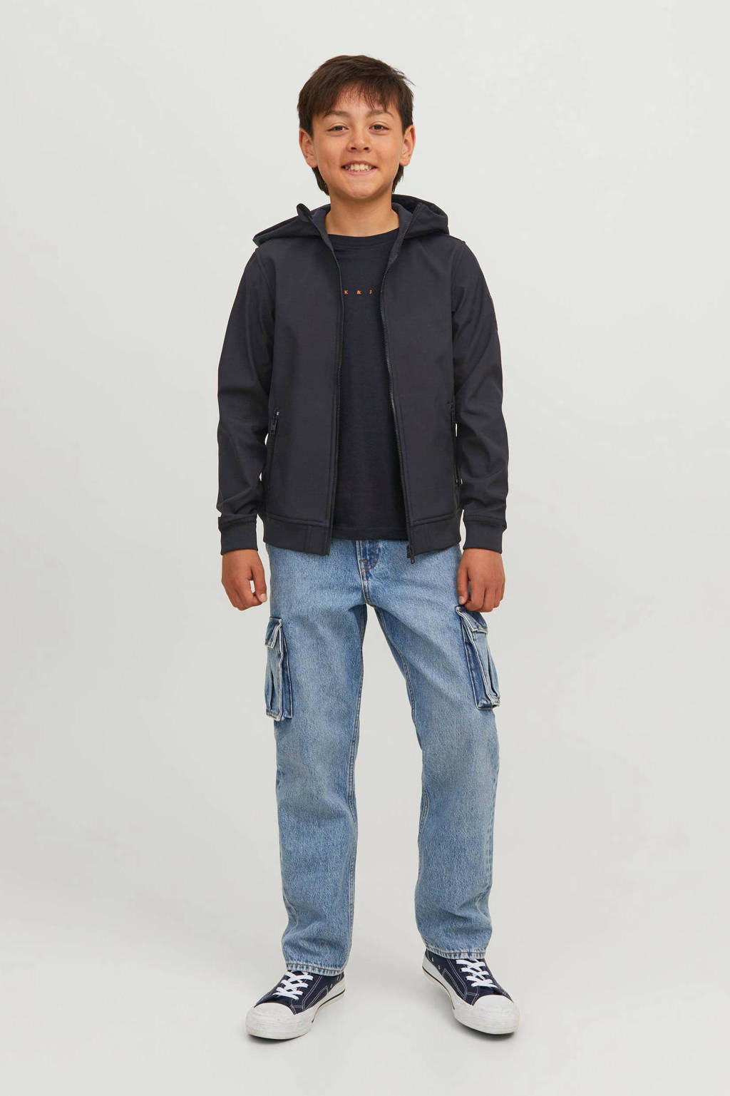 JACK & JONES softshell jas JJEBASIC SOFTSHELL zwart