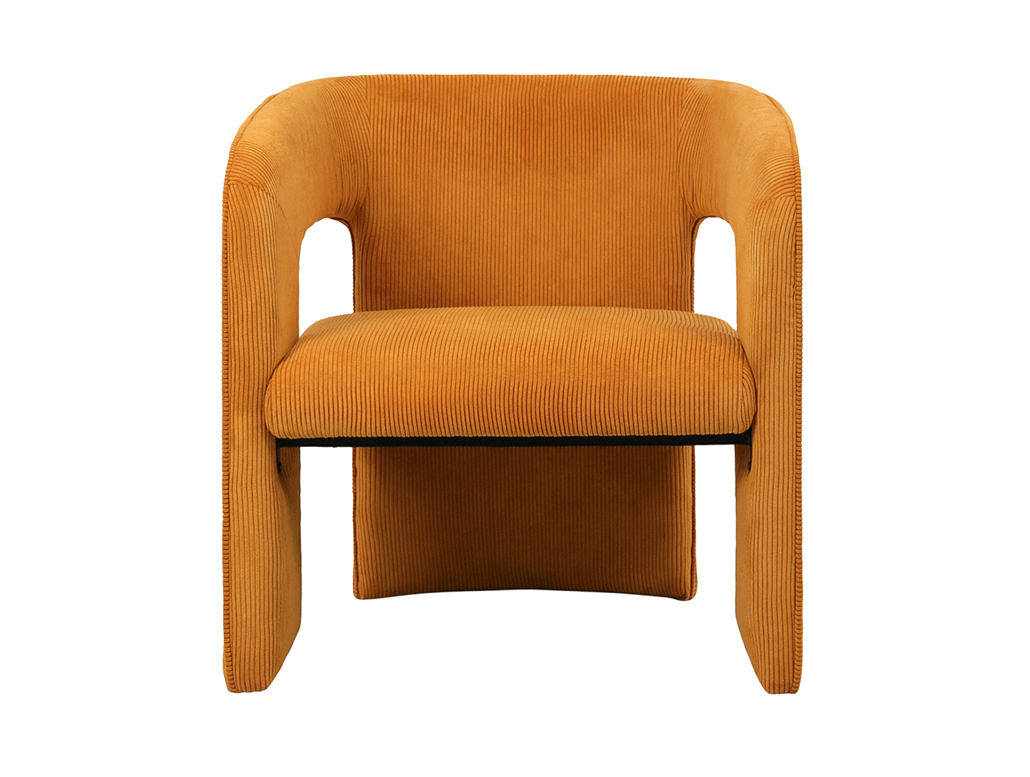 Chair Vigor corduroy ochre yellow