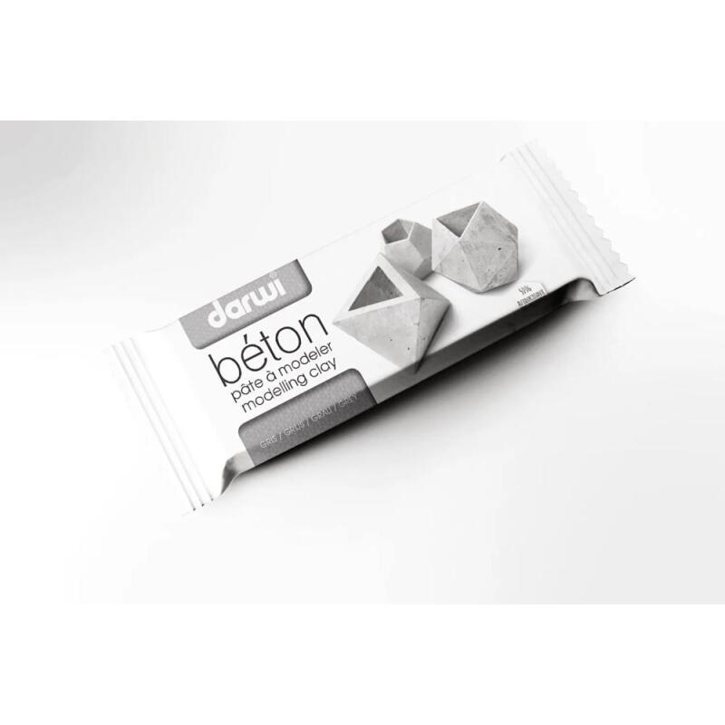 DARWI Pain de 500 g de pâte auto-durcissante BETON - Béton