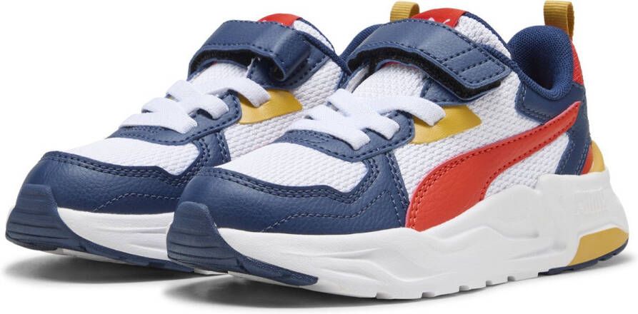 PUMA Trinity Lite AC+ PS Unisex Sneakers White-Fierce Red-Persian Blue