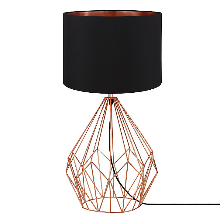 Lampe à poser Vertree E27 IP20 cuivre