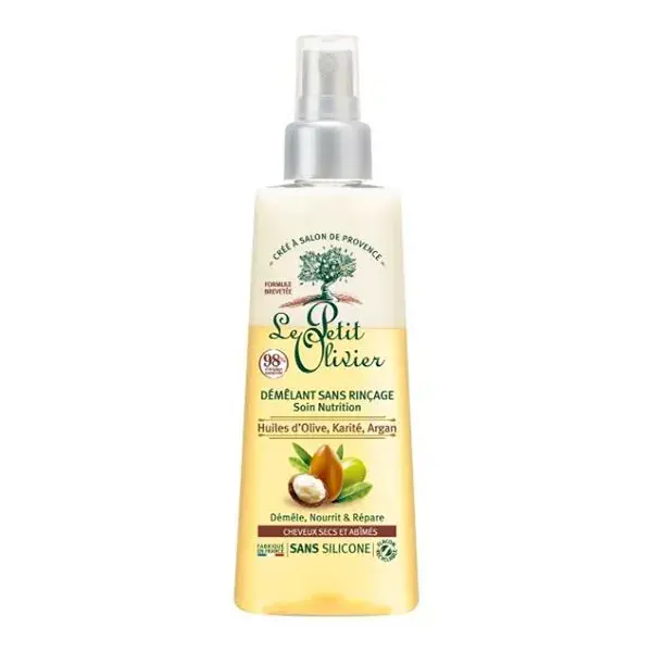Spray de tratamento nutritivo sem enxágue Le Petit Olivier para desembaraçar os cabelos, 150ml