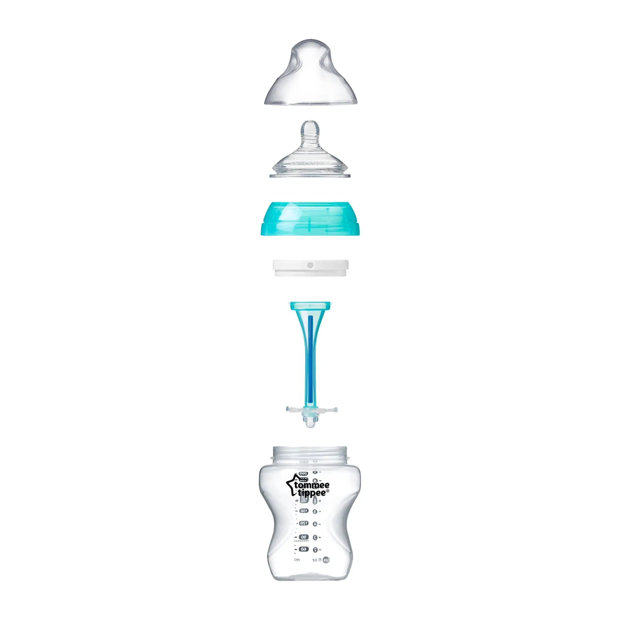 Tommee Tippee Tétine Paquet de 2 Anti-colique Avancée Débit Rapide 6mois+